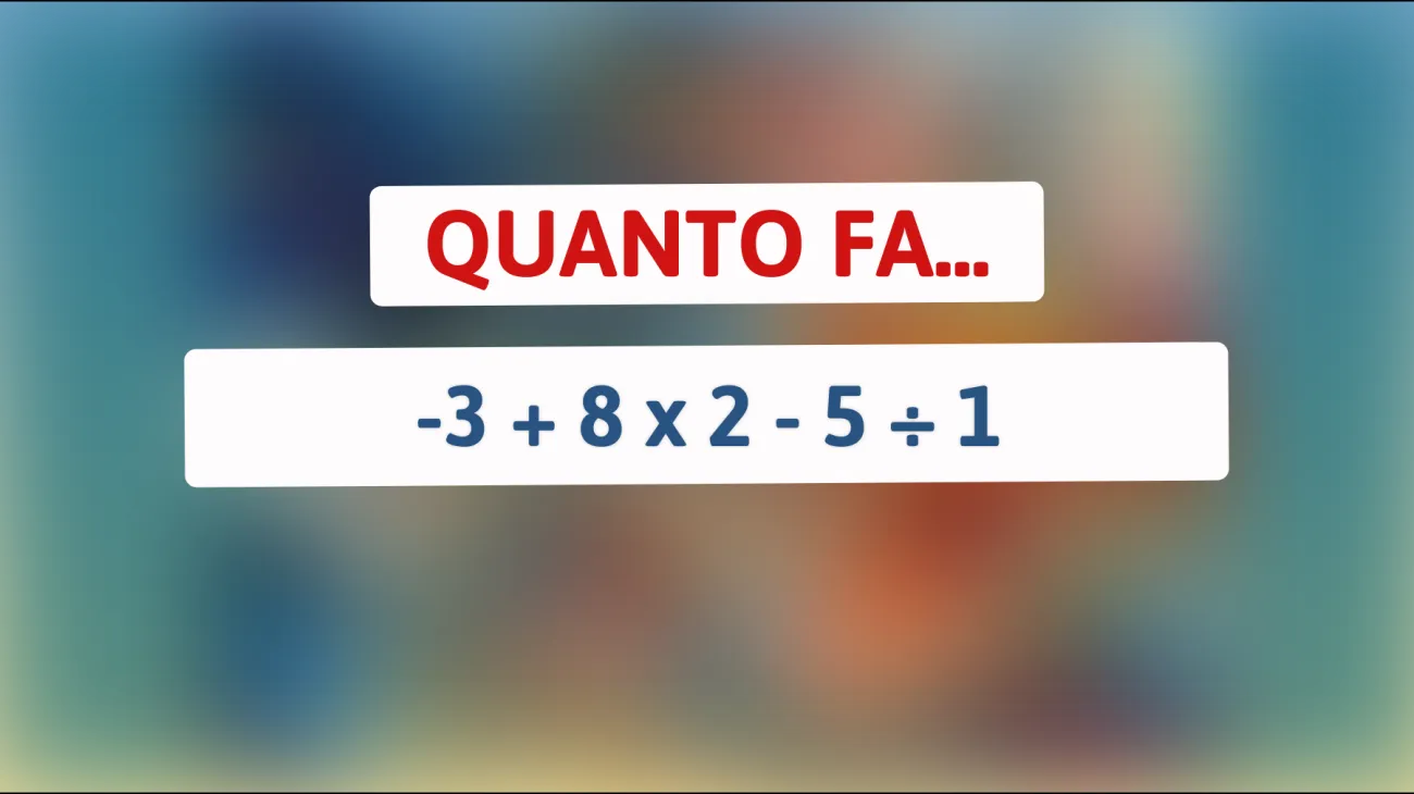 \"Sai risolverlo? Ecco l'indovinello che solo i geni riescono a risolvere correttamente!\""