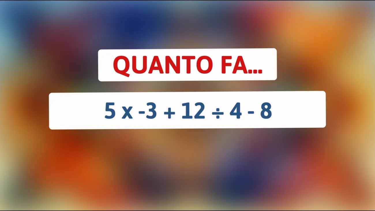 \"Sfida la tua mente: solo i veri geni possono risolvere questo calcolo complesso!\""