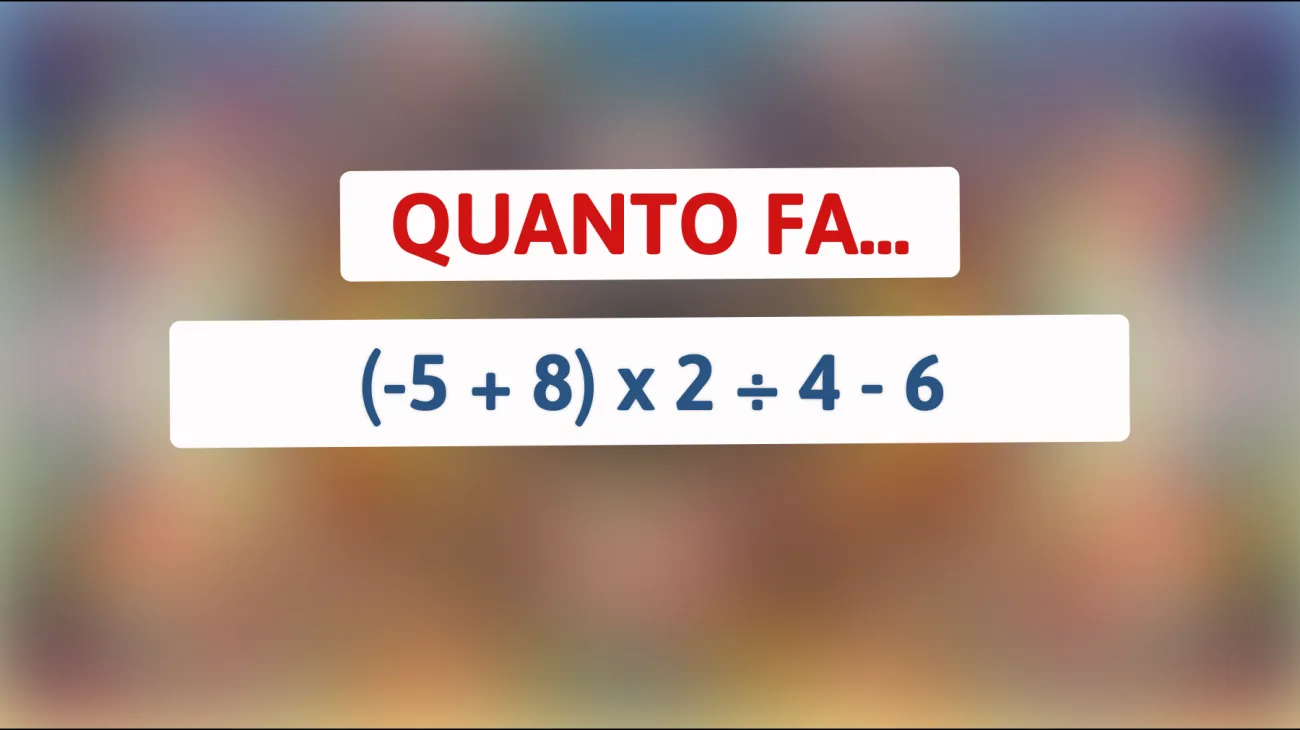 Risolvi questo enigma matematico solo per veri esperti: riesci a svelare l'abilità nascosta che pochi possiedono? Scopri se sei tra i geniali!"