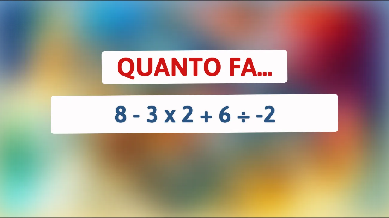 Se riesci a risolvere questo enigma matematico allora sei davvero un genio: scopri se superi la sfida che lascia tutti perplessi!"