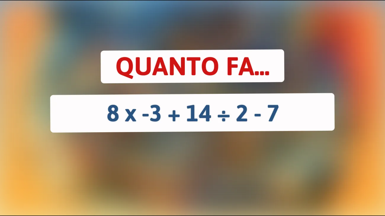 Sfida la tua mente con questo indovinello matematico: riesci a risolverlo al volo?"